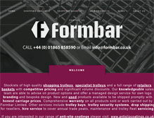 Tablet Screenshot of formbar.co.uk